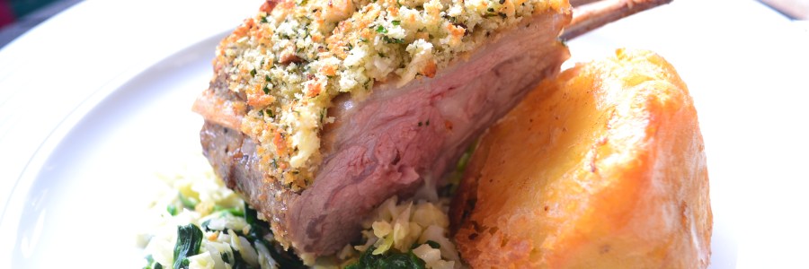 Rack of lamb witha herb crust