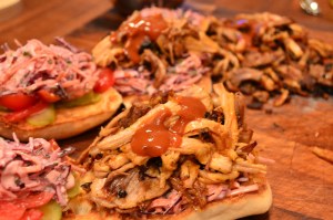 Pulled Pork, Slaw and BBQ Sauce