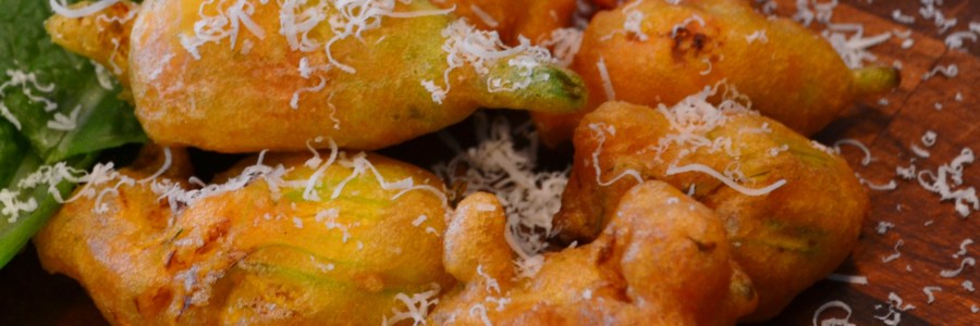 Courgettes with cheese