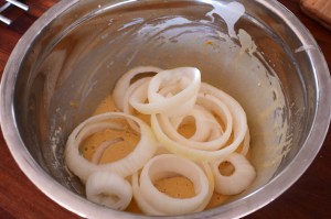 Fried onion rings