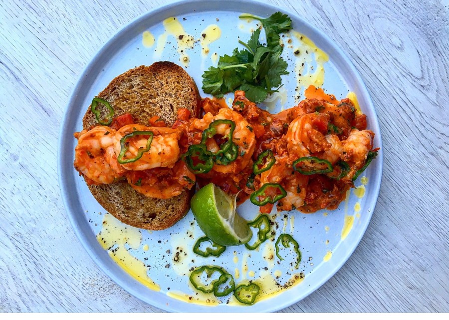 Prawns on Toast